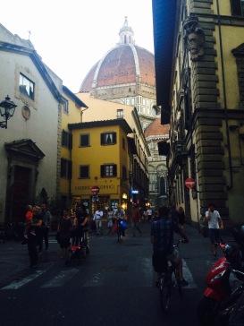 Iconic peek-a-boo view of the Duomo 